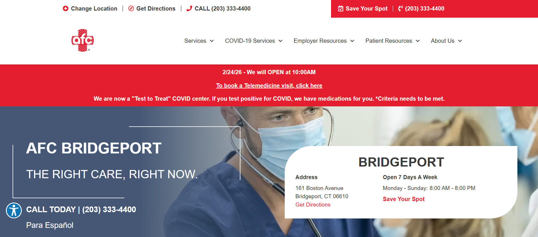 AFC Urgent Care Bridgeport