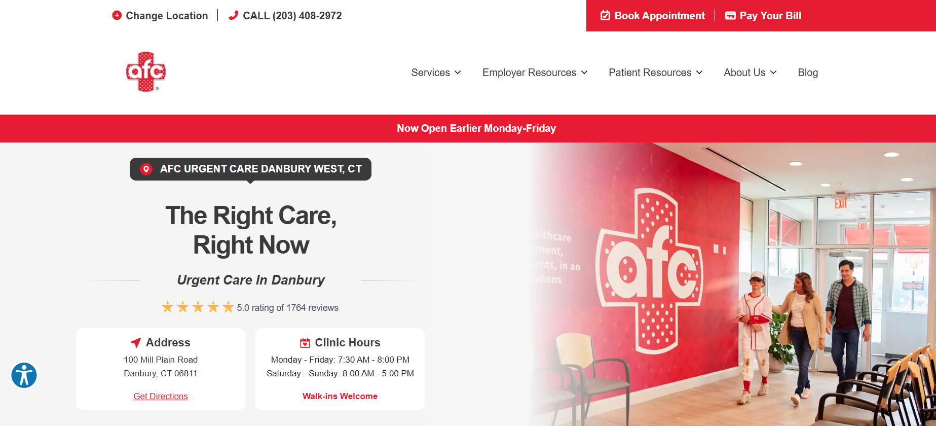 AFC Urgent Care Danbury West