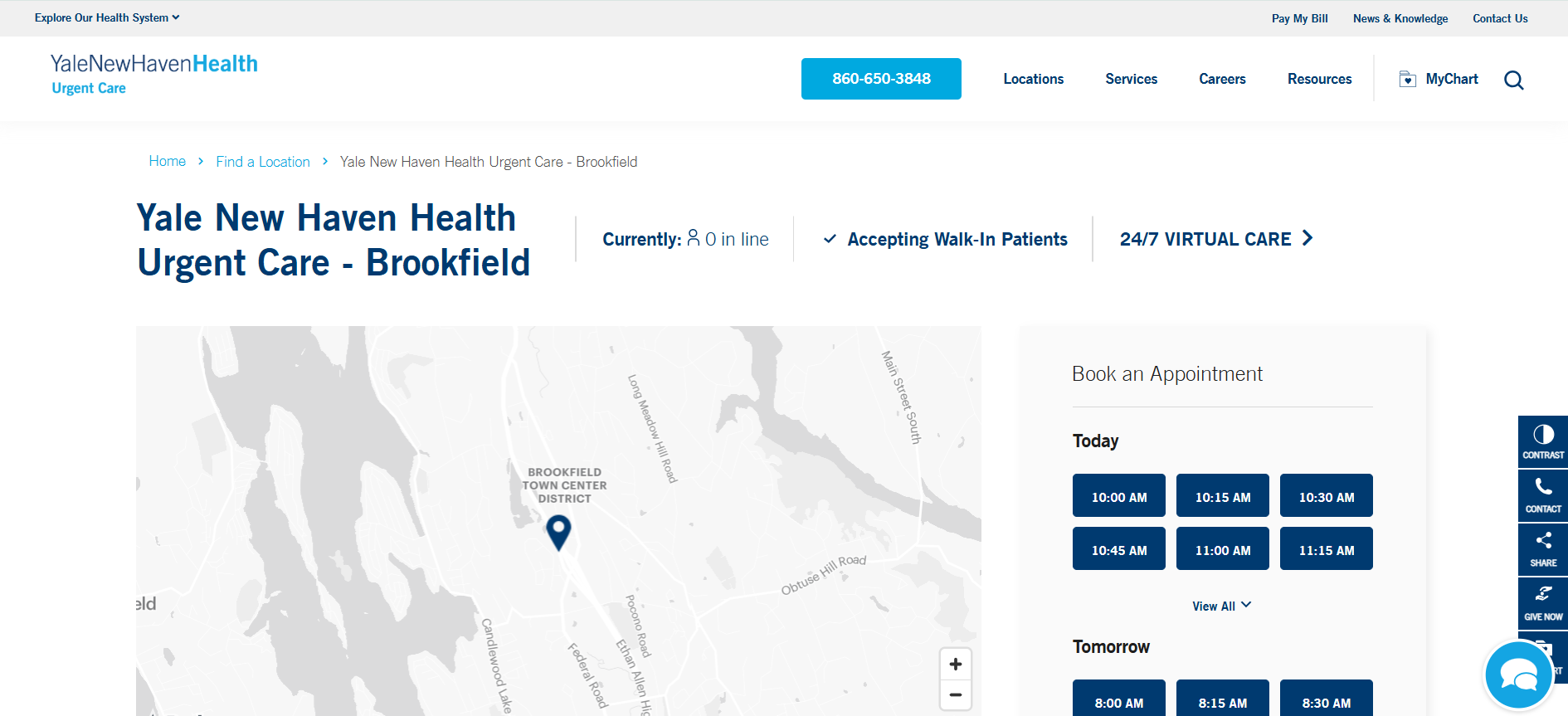 Yale New Haven Health Urgent Care, Brookfield