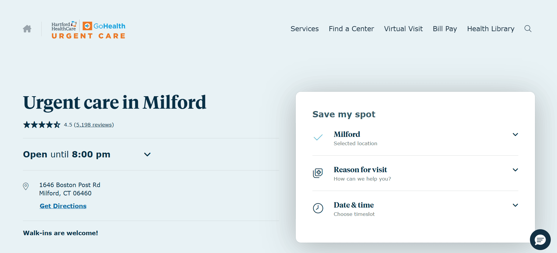 Hartford HealthCare GoHealth Urgent Care – Milford website