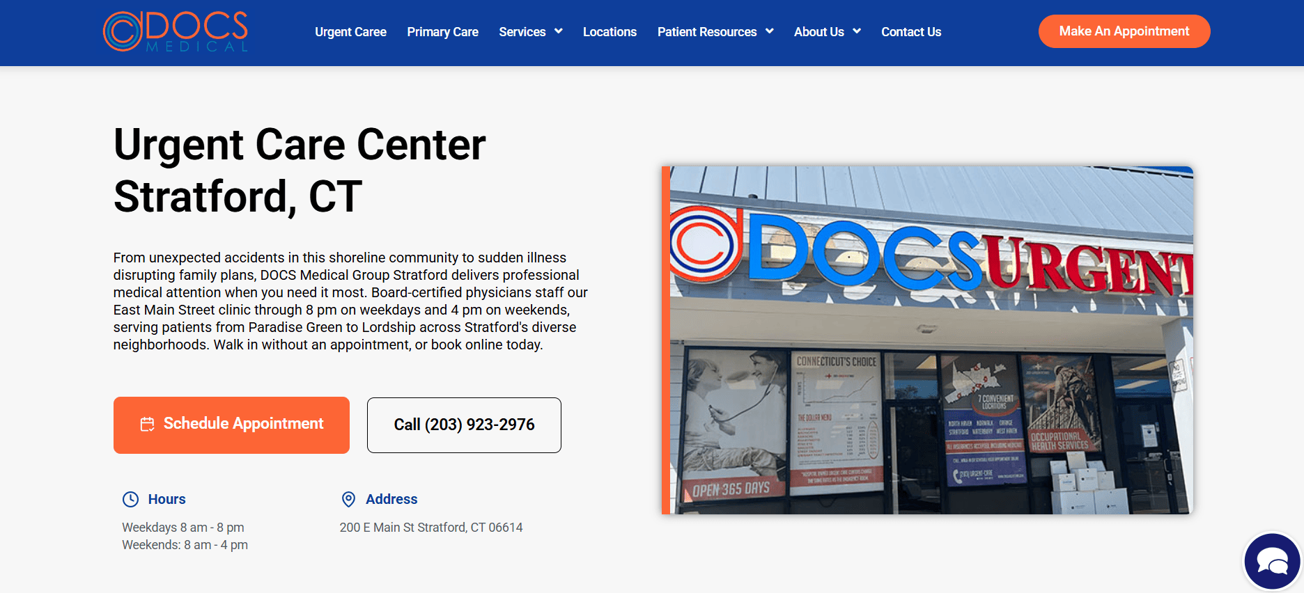 DOCS Medical Group website